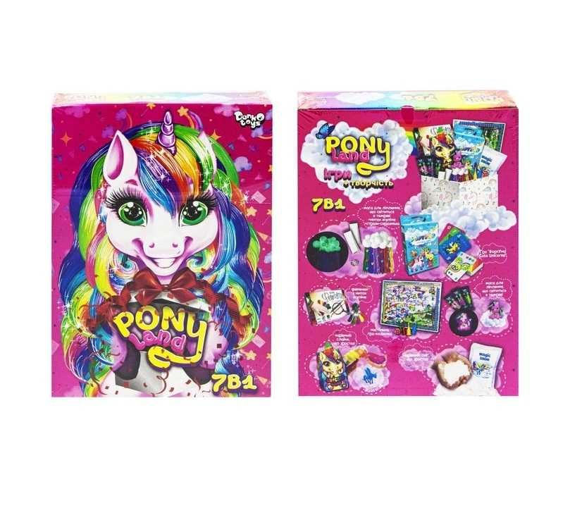 Набор творчества Единорог Динозавры Dino Land Pony Land 7в1 разные NEW