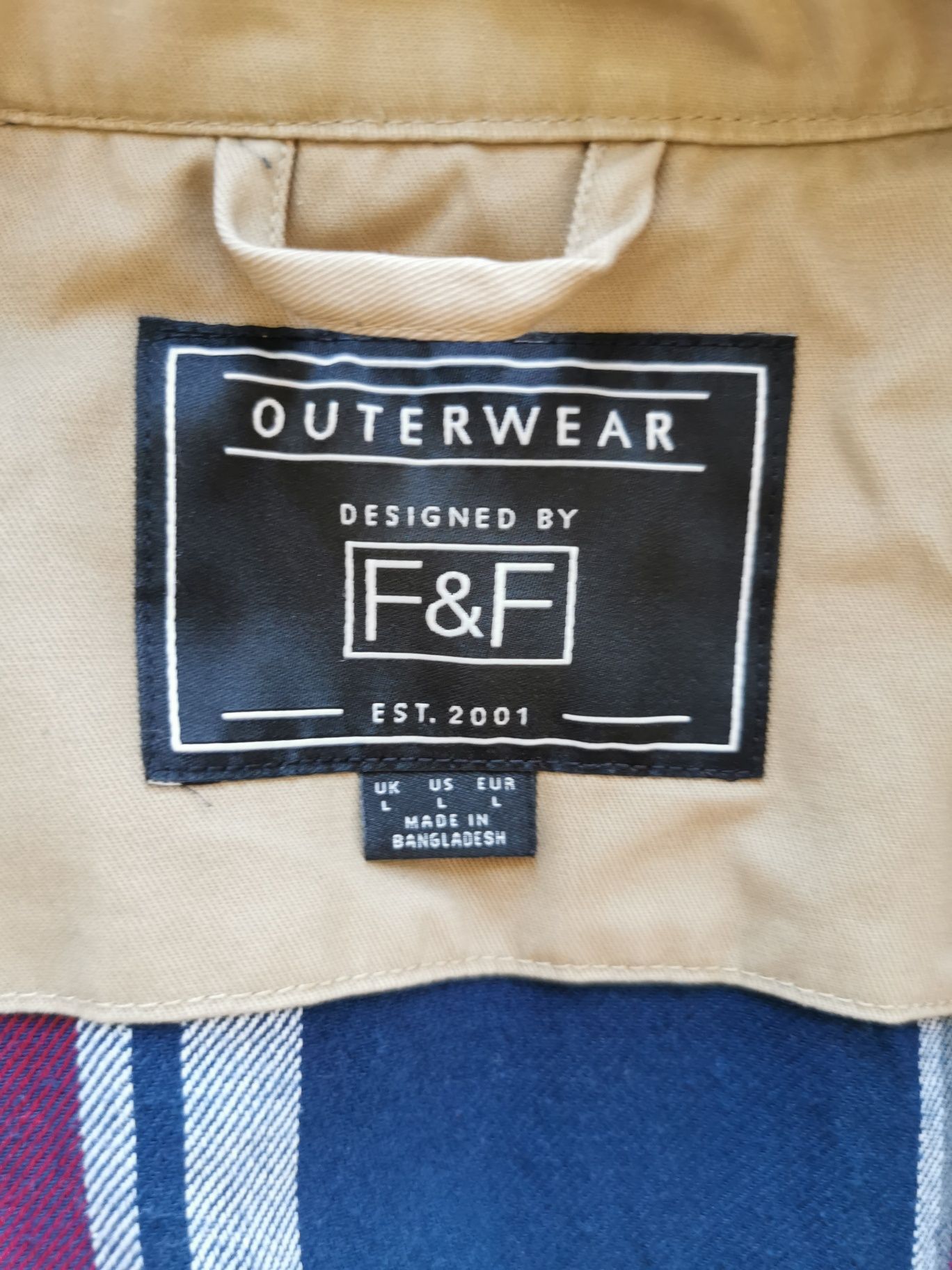 Kurtka wiosenna męska, wiatrówka, typu Harrington, outwear by F&F, ro