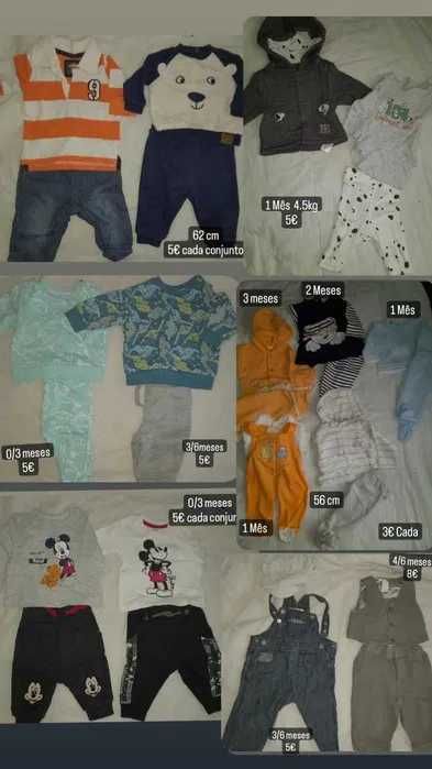 Roupa menino 0-6 meses