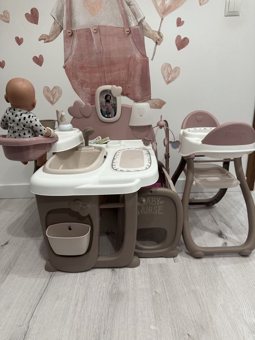 Smoby kącik opiekunki z dodatkowym krzesełkiem