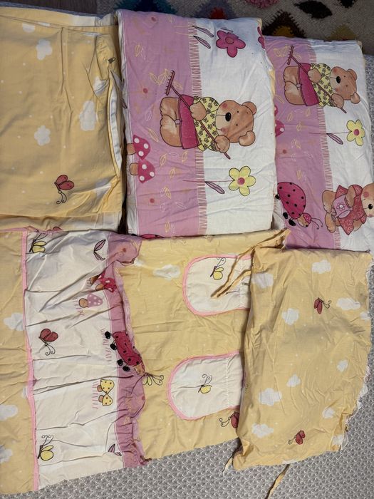 Бортики в ліжечко + постіль за символічну ціну