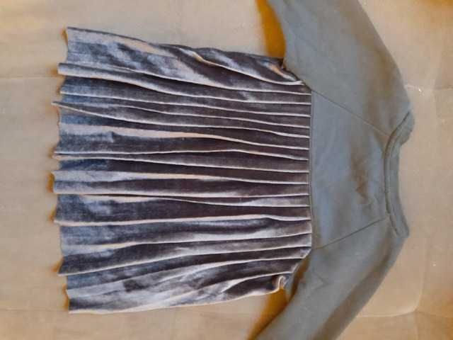 Bluza dziewczęca ZARA , welur 116.