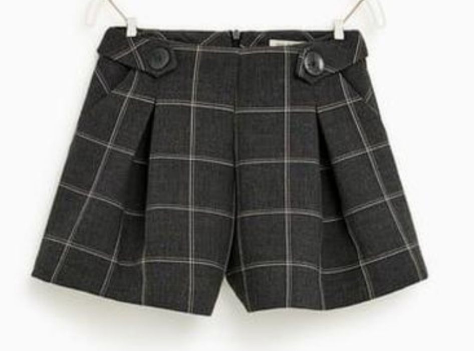 Стильные можно как школьные юбка шорты Zara kids на 9 лет 134 рост