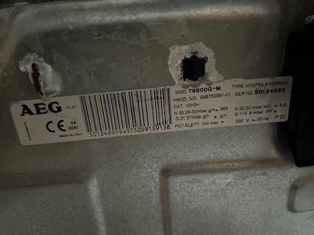 Placa de gás natural AEG