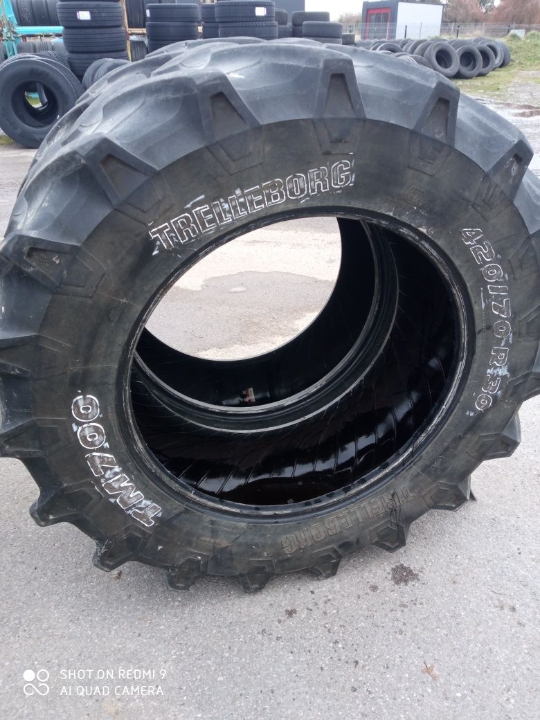 420/70R30 Trelleborg opony używane rolnicze para