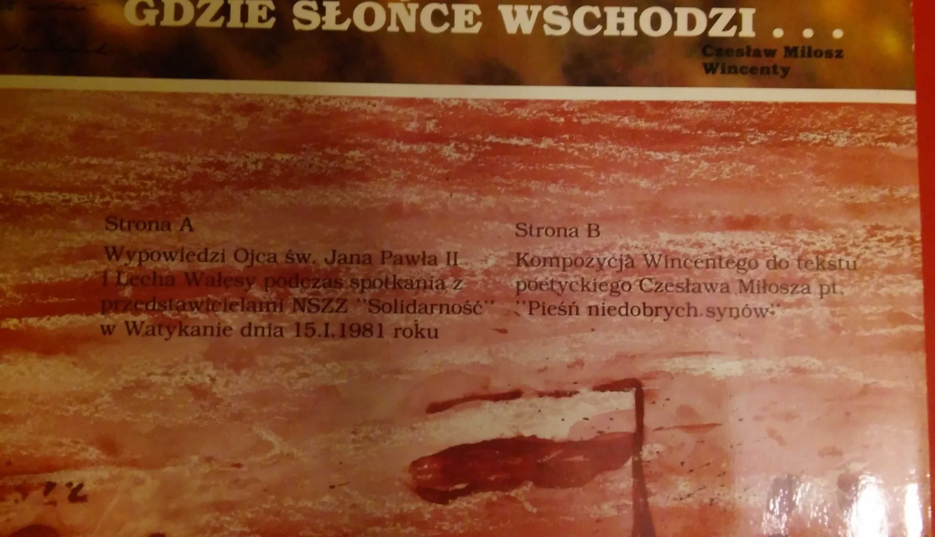 Płyta winylowa Gdzie słońce wschodzi