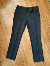 M&S czarne eleganckie spodnie rurki w kant biurowe M L