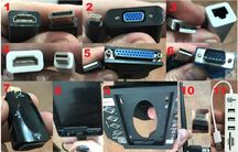 USB hdmi lpt displayport vga sata звук dvd com lan wifi переходник