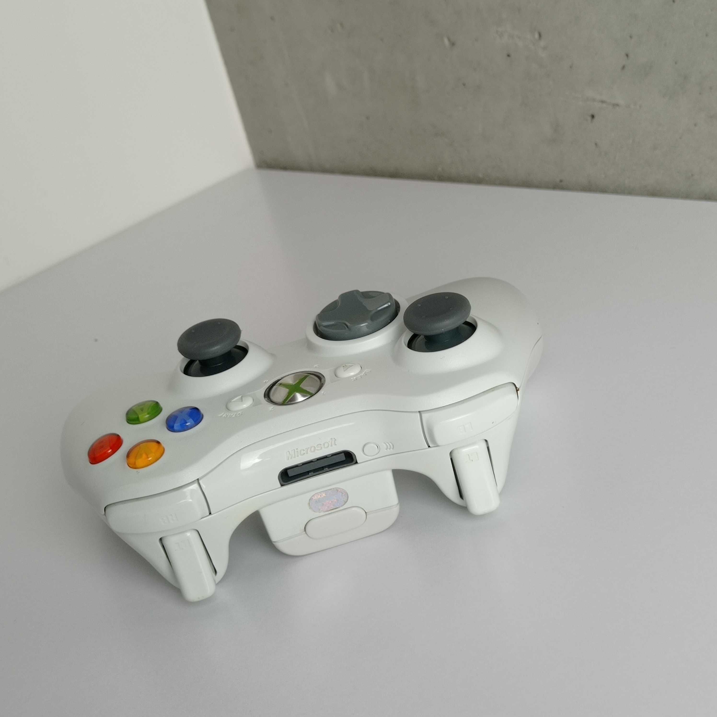 Геймпад Бездротовий Microsoft Xbox 360 White Б/У ІксБокс Джойстик