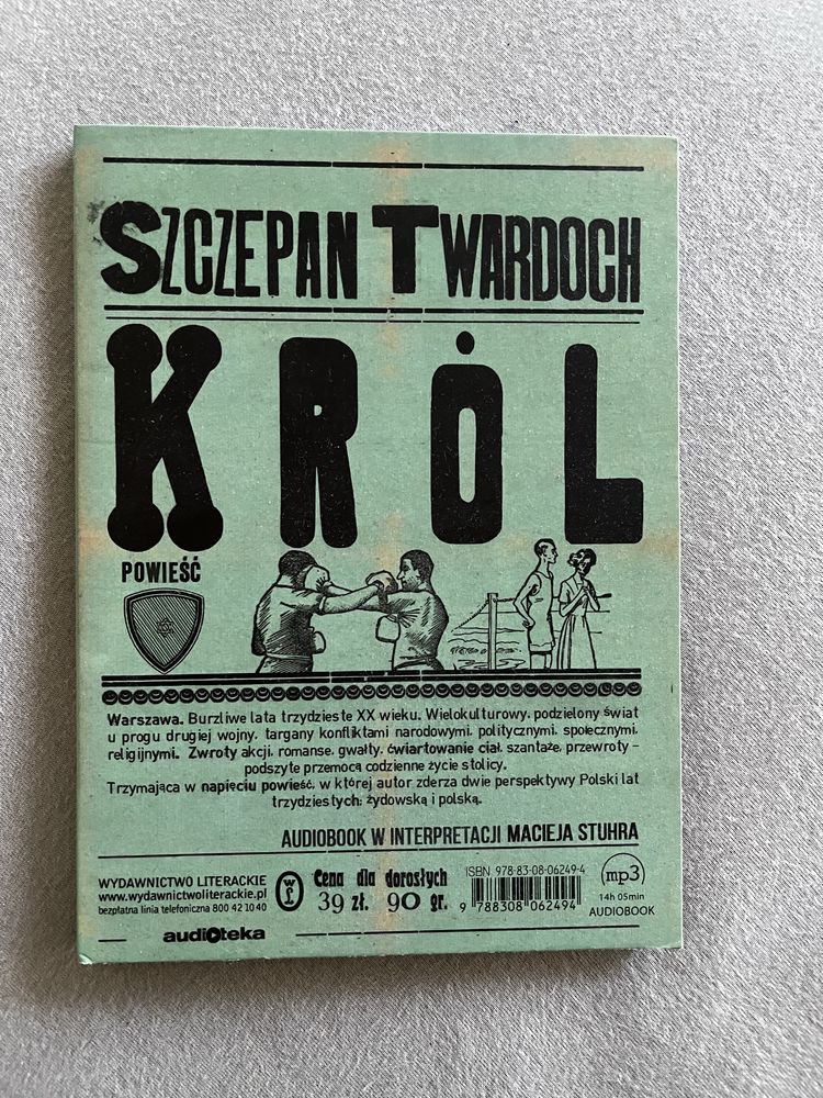 Szczepan Twardoch „Król” Audiobook czyta Maciej Stuhr