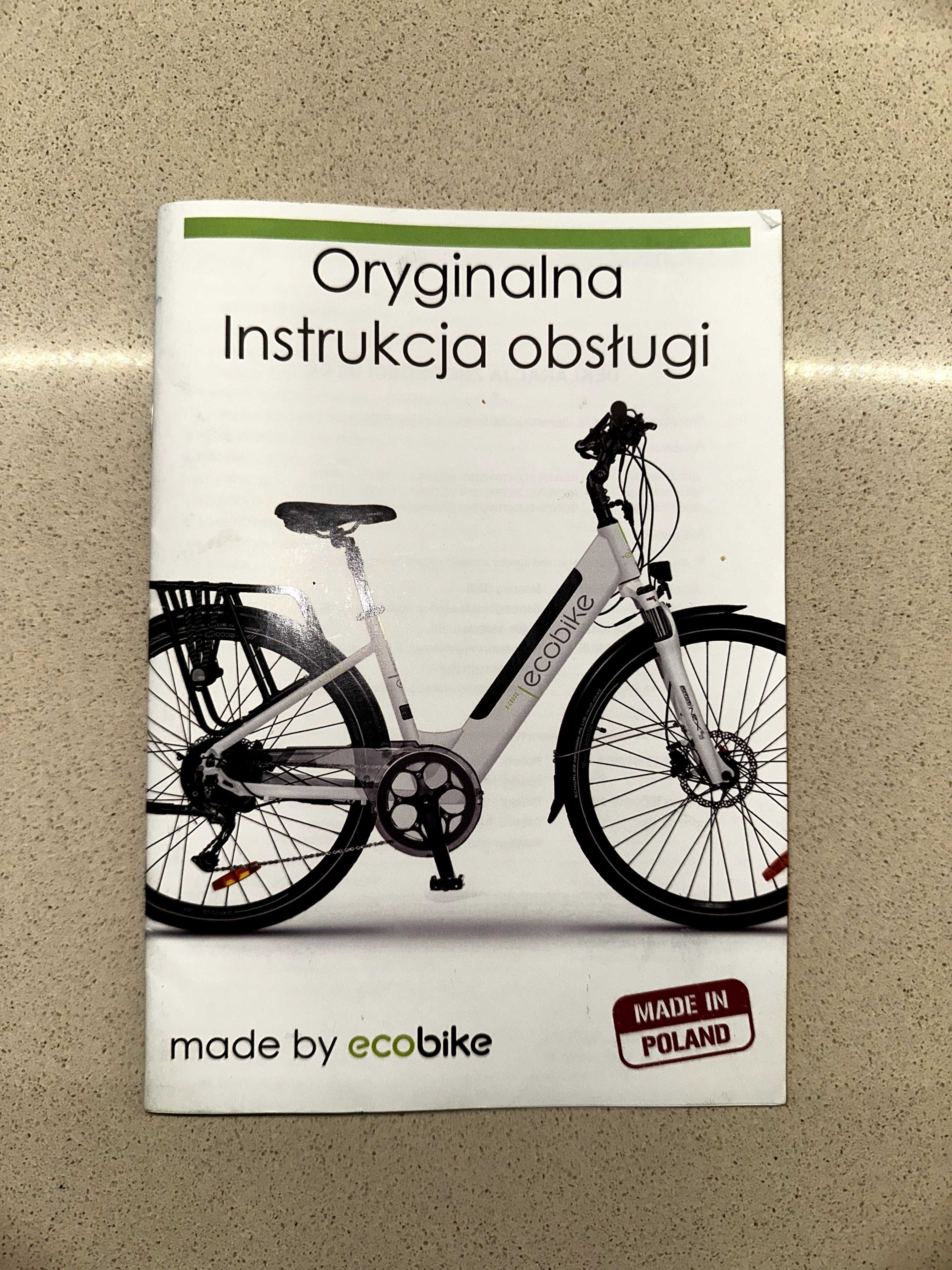 Rower EcoBike X-Cross M Black 2022 + nieużywany akumulator 468Wh