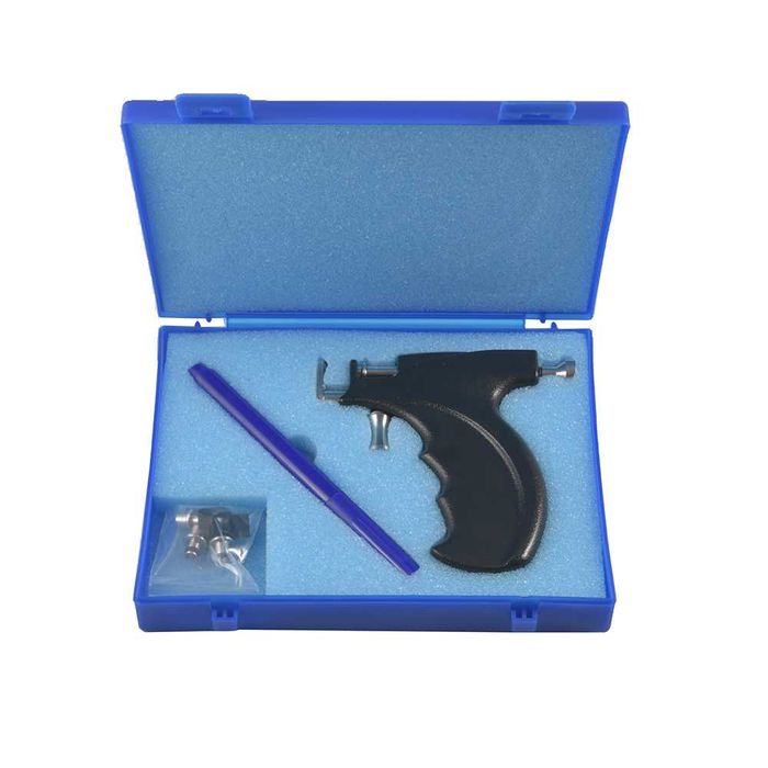 Kit Furação de Orelhas - pistola + 98 brincos (novos)