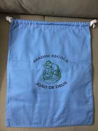 Saco azul claro para Jardim Escola Joao de Deus