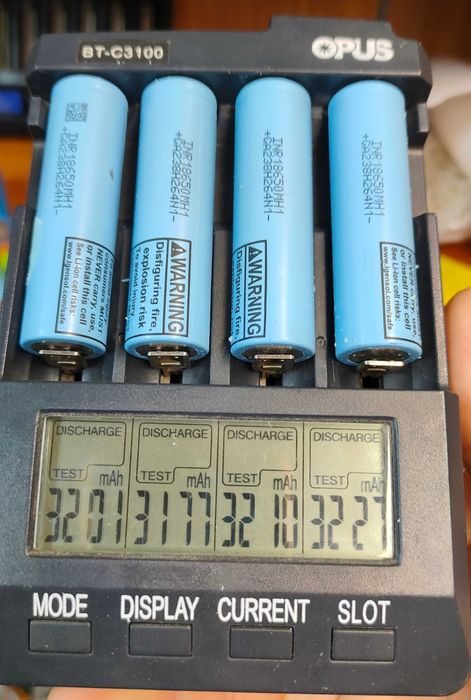 Акумулятори 18650 Panasonic 18650BD 3100 мАг, тестовані, супер стан