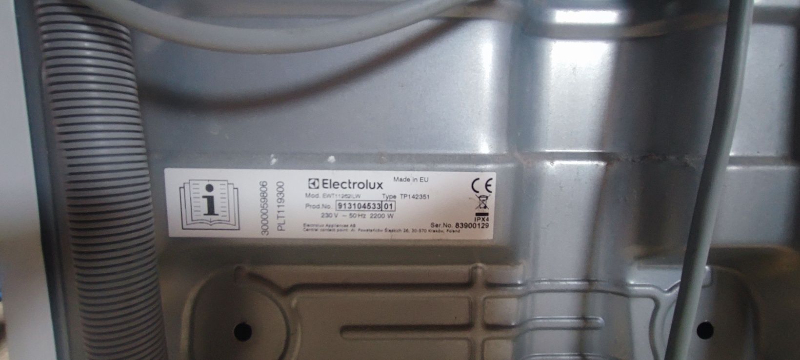 Pralka  Electrolux EWT11262ILW 6kg załadunkek od góry