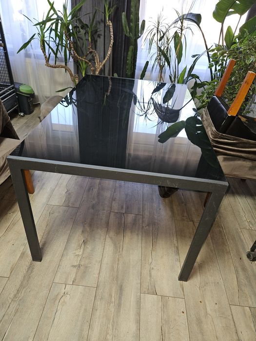 Stół aluminiowy czarny