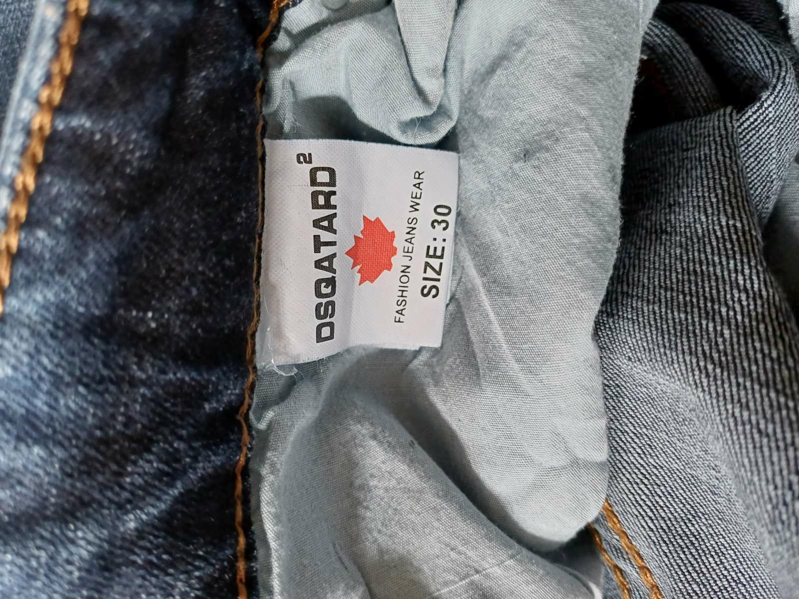 Spodnie unisex niebieski jeans Dsqatard 2 rozm L.