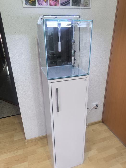 Akwarium krewetkarium Aquael 49L 35x35x40h lampka LED grzałka