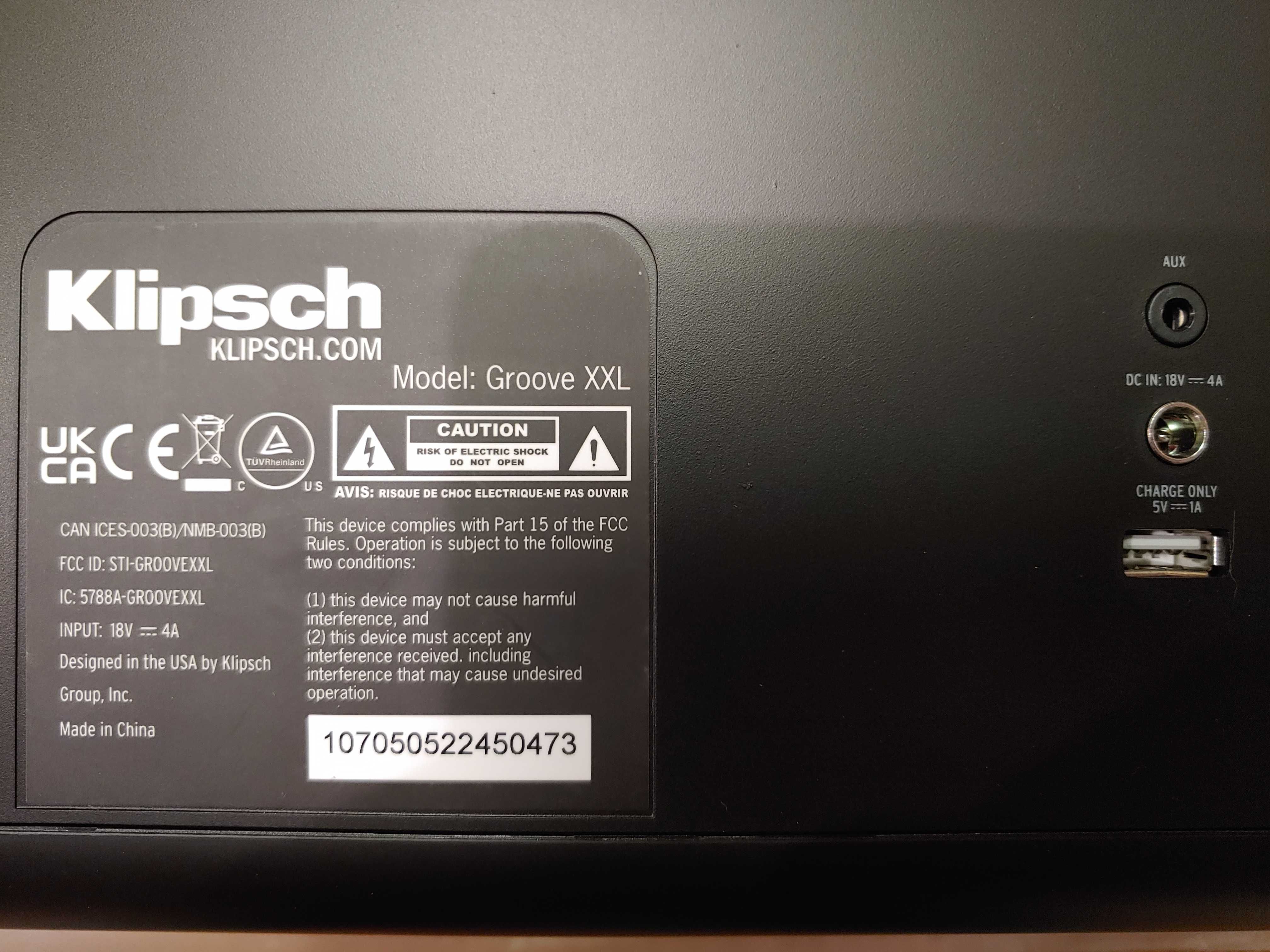 Беспроводная bluetooth колонка Klipsch Groove XXL