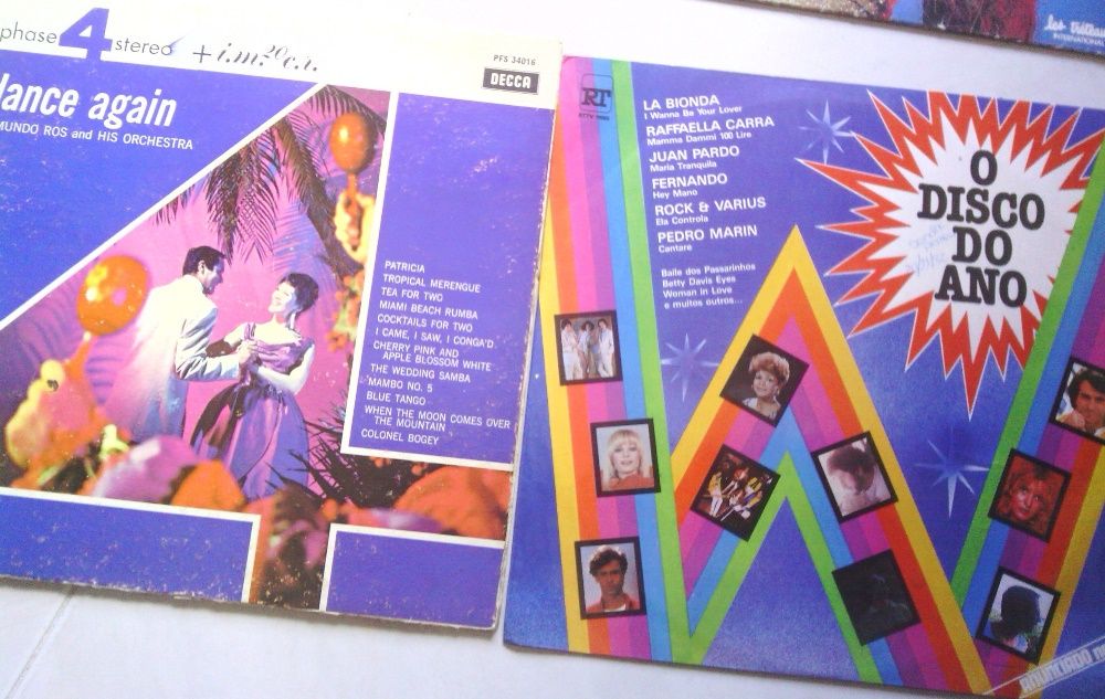 Coletâneas de Álbuns vinil LP Êxitos dos anos 50 60 discos 70