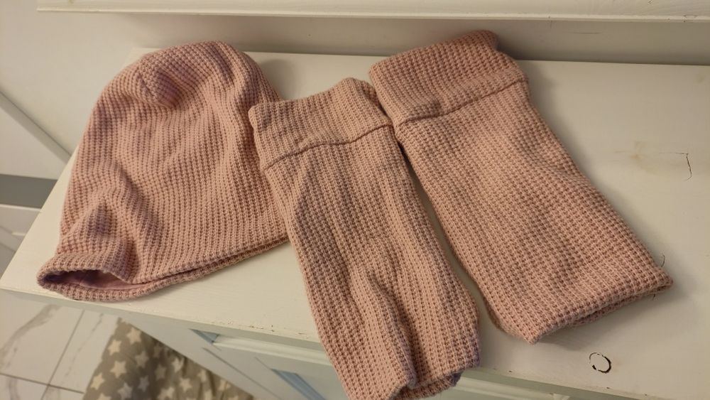 Czapka i getry Mała Mi i chusta 116/122