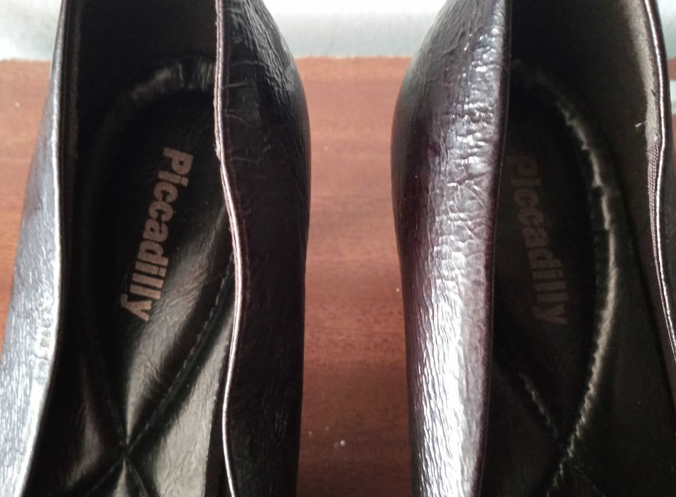 Sapatos 38 Piccadilly Salto Curto Castanho