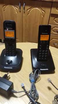 Telefon Panasonic stacjonarny KX-TG2511PD i KX TG2711PD ładowarki kabl