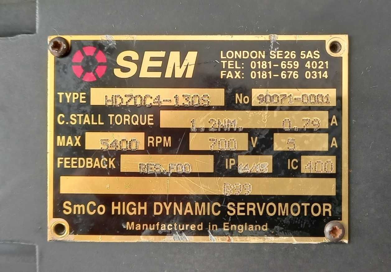 silnik serwo SEM, servomotor HD70C4-130S