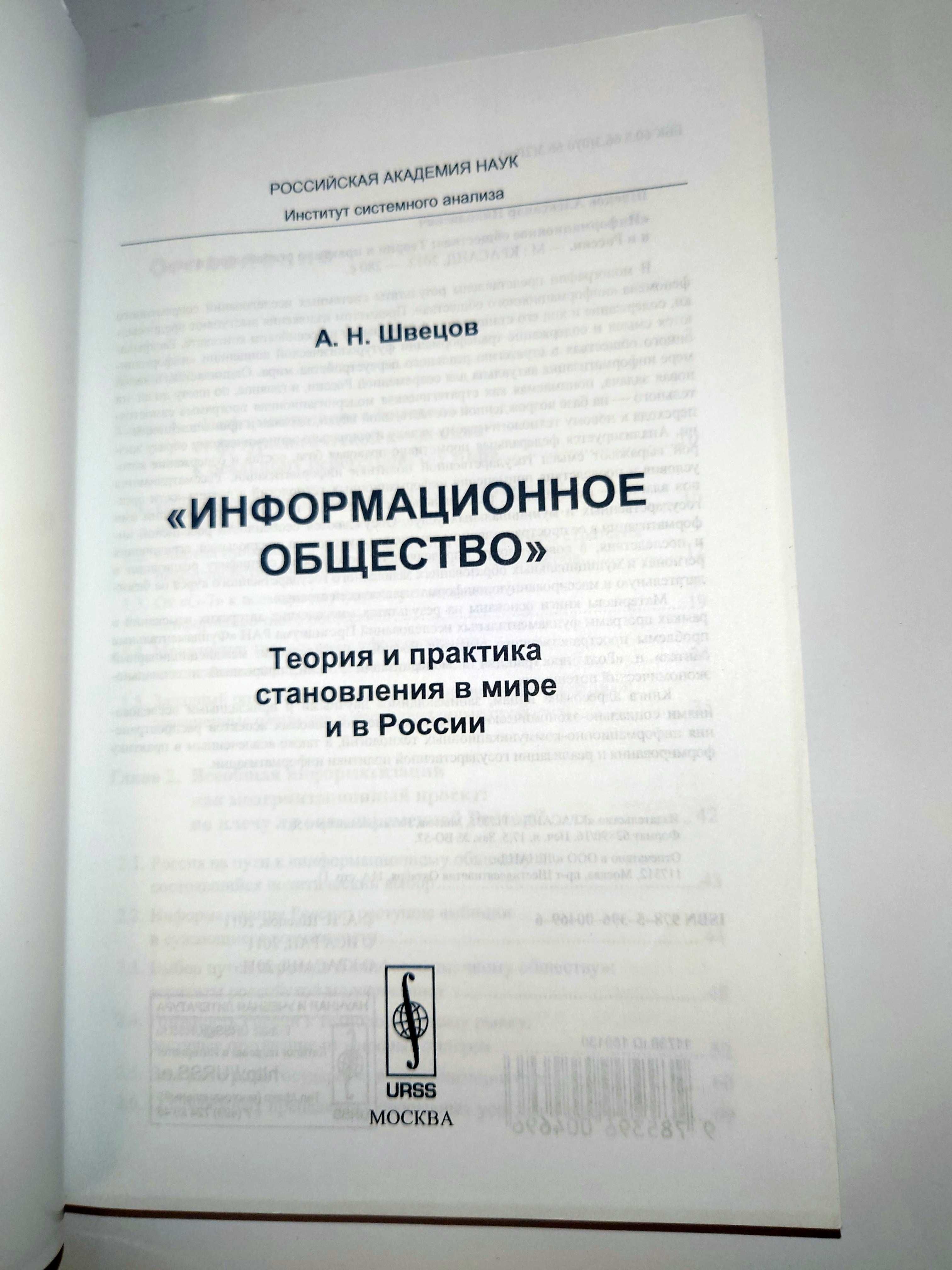 Швецов А.Н. Информационное общество: Теория и практика становления