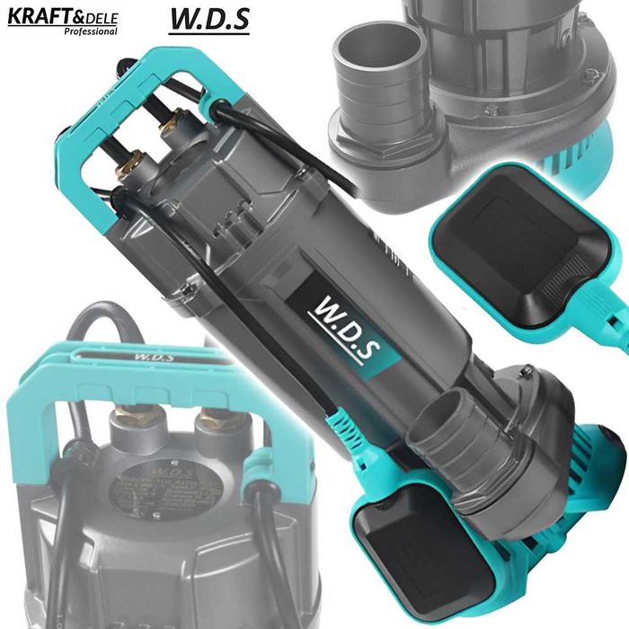 KRAFT&DELE W.D.S Pompa Do Wody 30000l/h 3200W Pływak 2 cale WDS2428