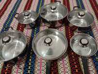 Conjunto de 6 Panelas novo