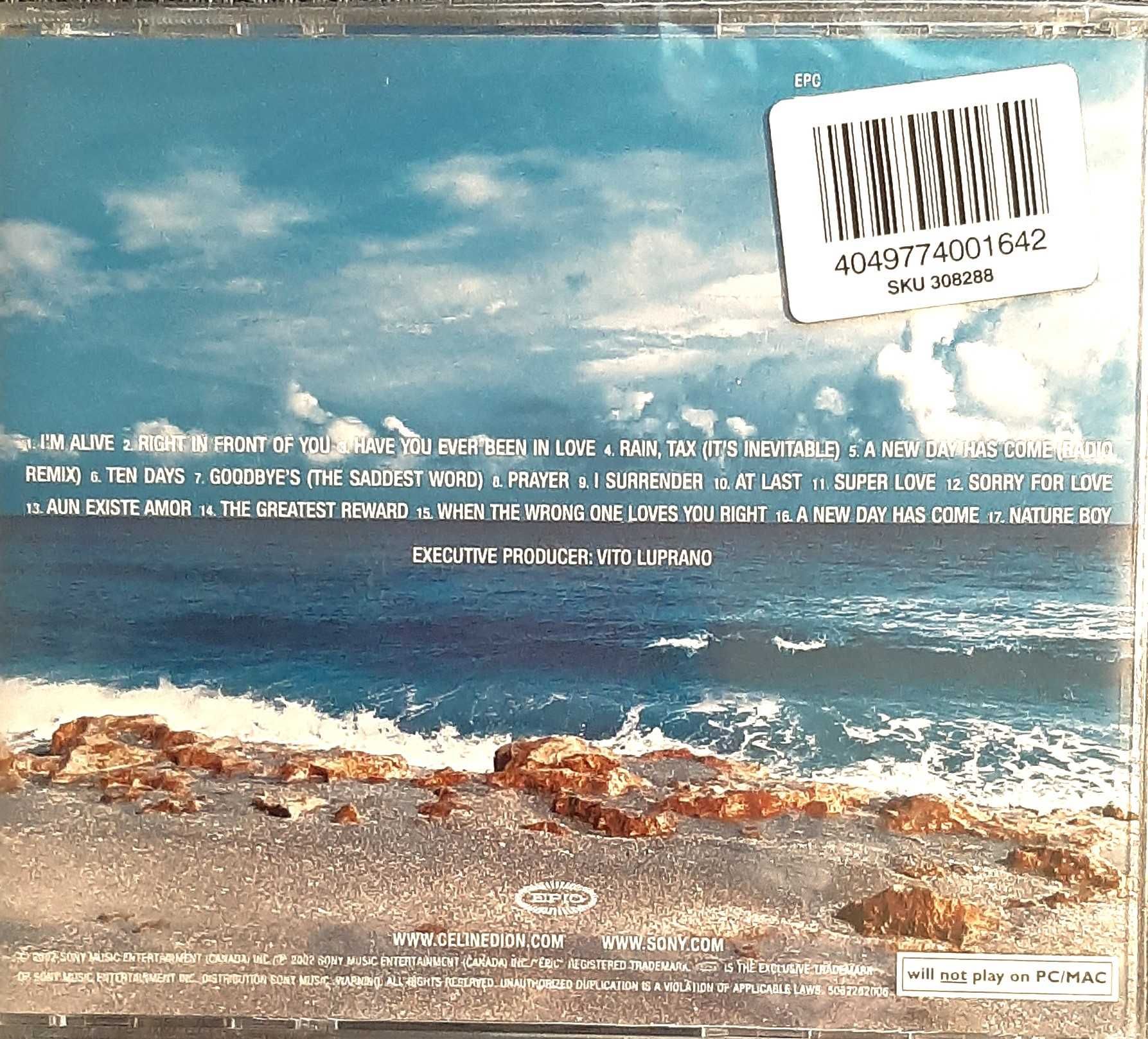 Wspaniały Album CD CELINE  DION Album A New Day Has Come CD