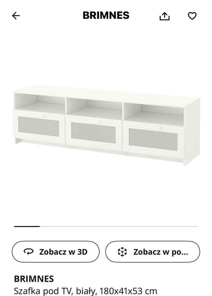 Szafka rtv brimnes ikea