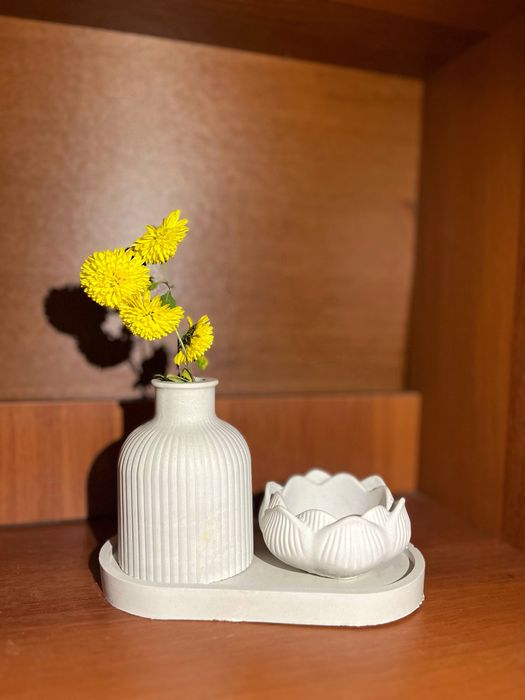 Фігури з гіпсу/новорічні/ваза/капшо/кашпо/закохані/сердечко