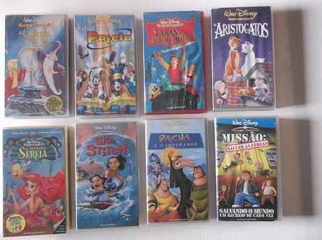 56 Filmes VHS originais de desenhos animados Disney