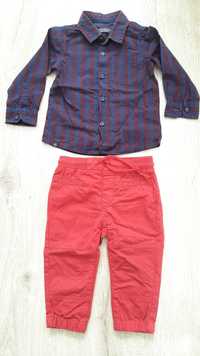 Elegancki zestaw dla chłopca, koszula, spodnie 80 Reserved Coccodrillo