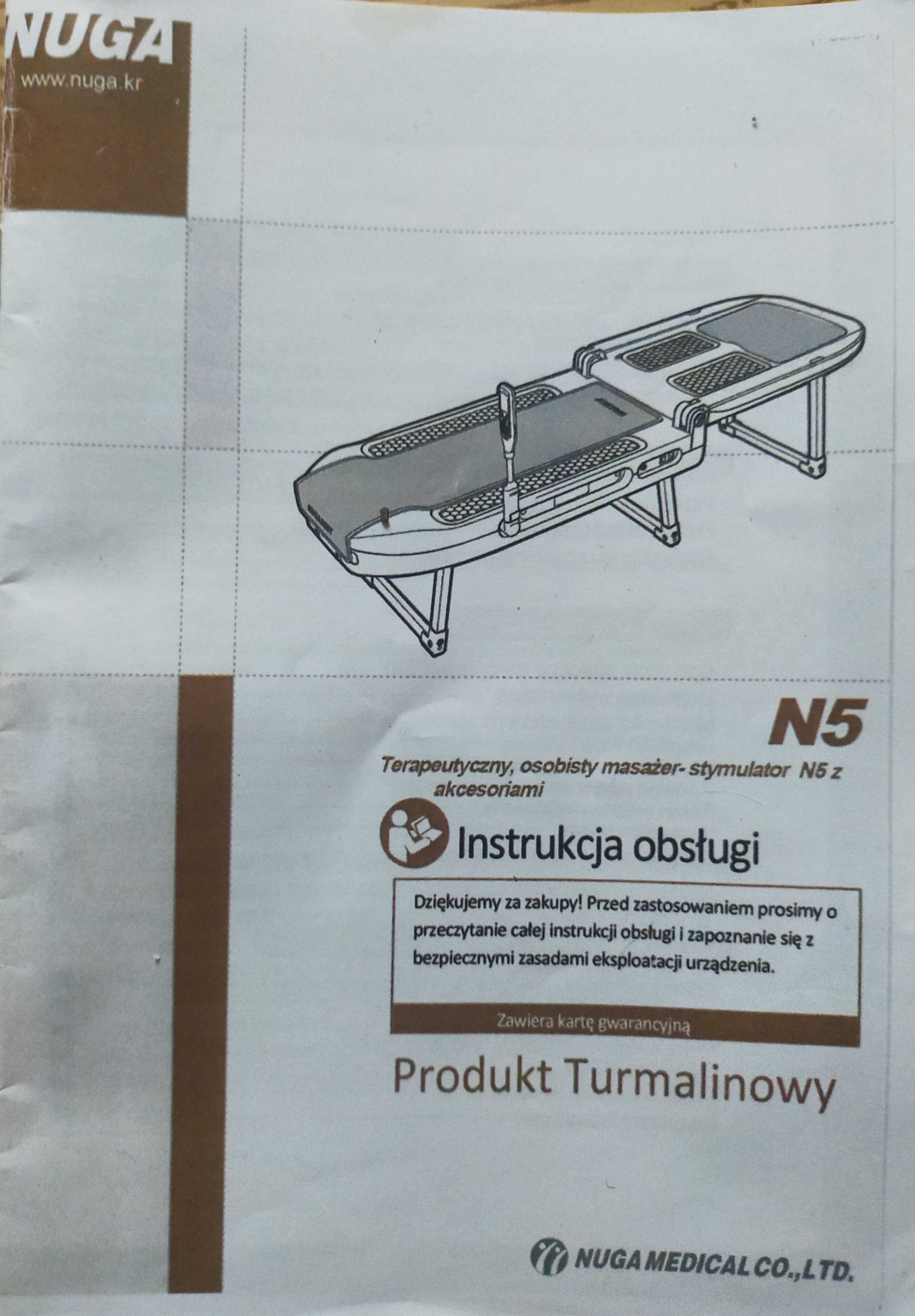 Łóżko masujące, Nuga Best  model N5.
