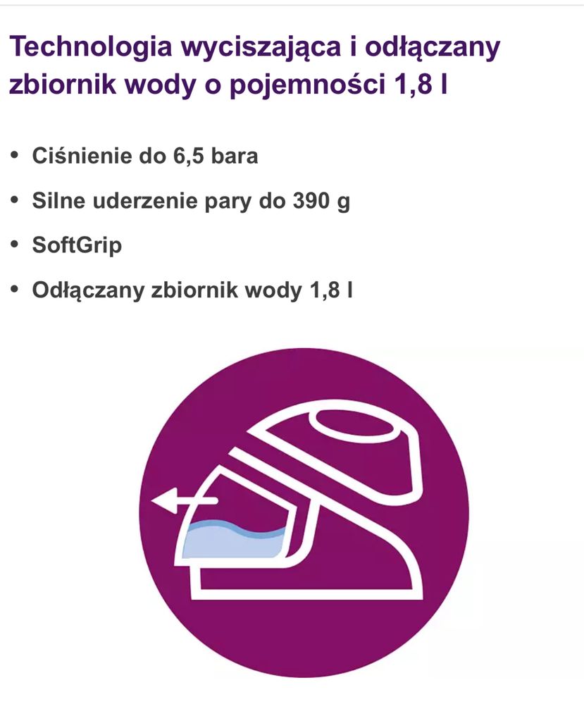 Zelazko z generatorem pary Philips