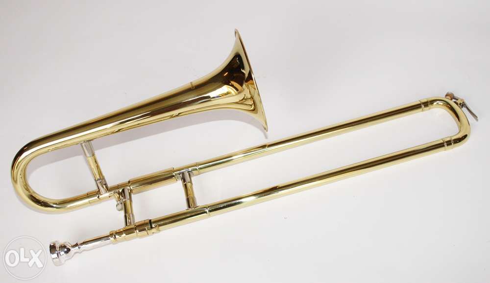 Trombone piccolo dourado