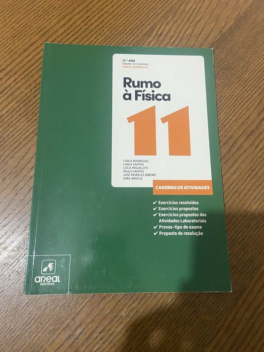 Manuais e caderno de atividades FQ 11 ano
