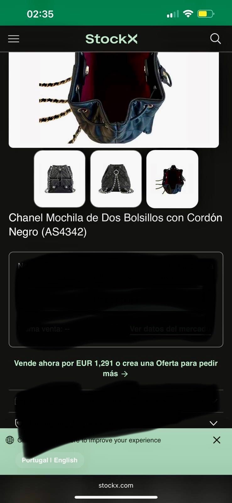 Mochila CHANEL original  como nova usadas 3 vezes