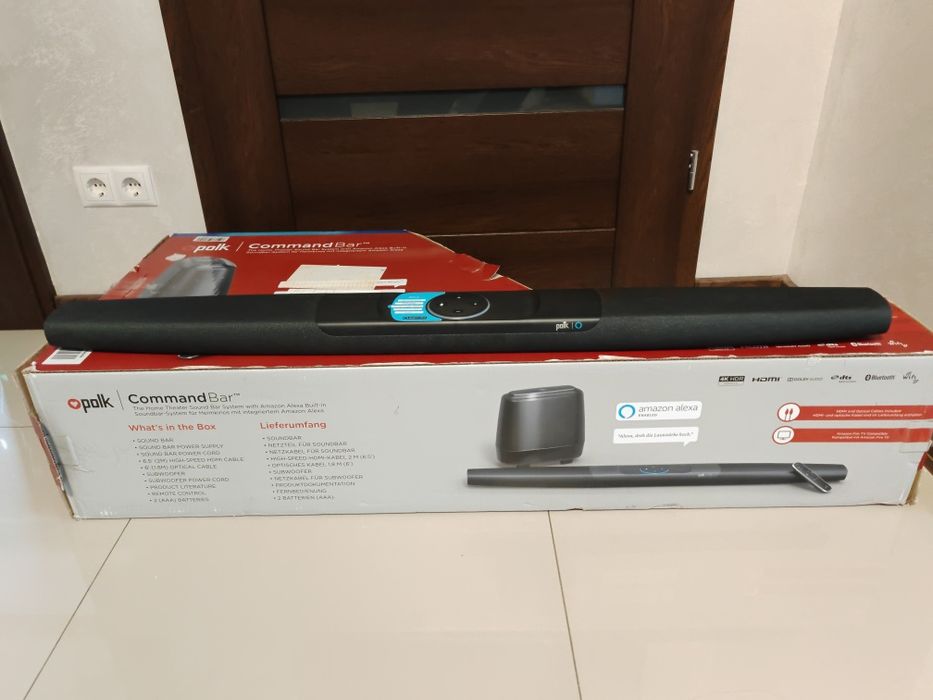 Soundbar Polk Audio Command Bar 2.1 260W WiFi Alexa Dolby