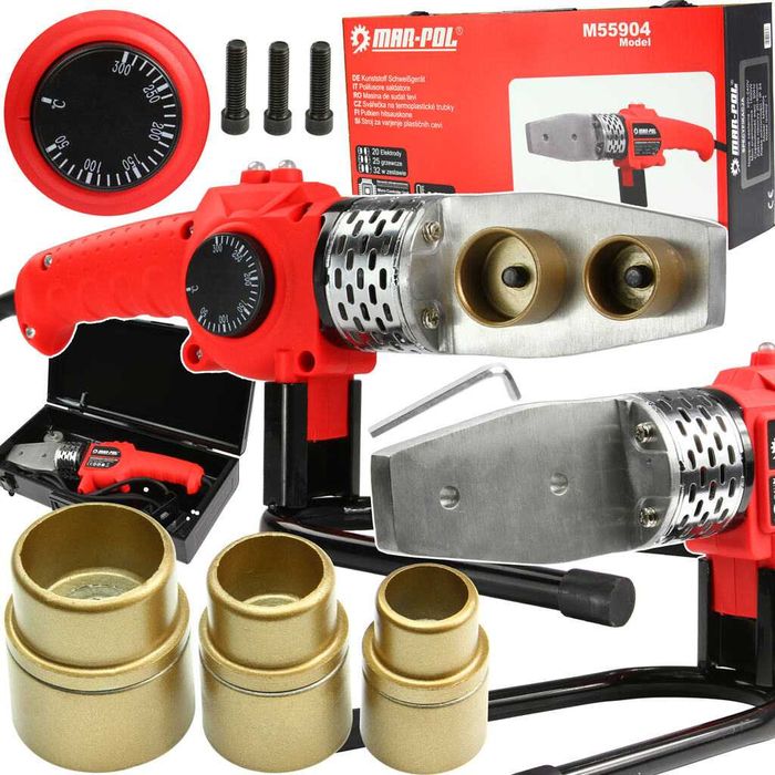 ZGRZEWARKA DO RUR PCV PP 1500W Matryce 25-32mm regulacja PRO