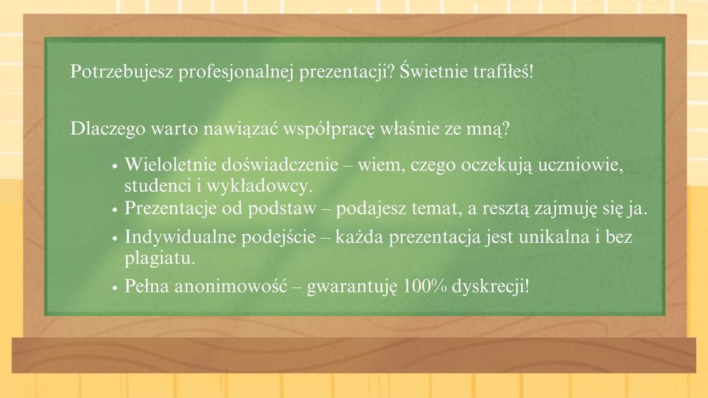 Prezentacje dla Uczniów i Studentów – TANIO, SZYBKO, SKUTECZNIE!
