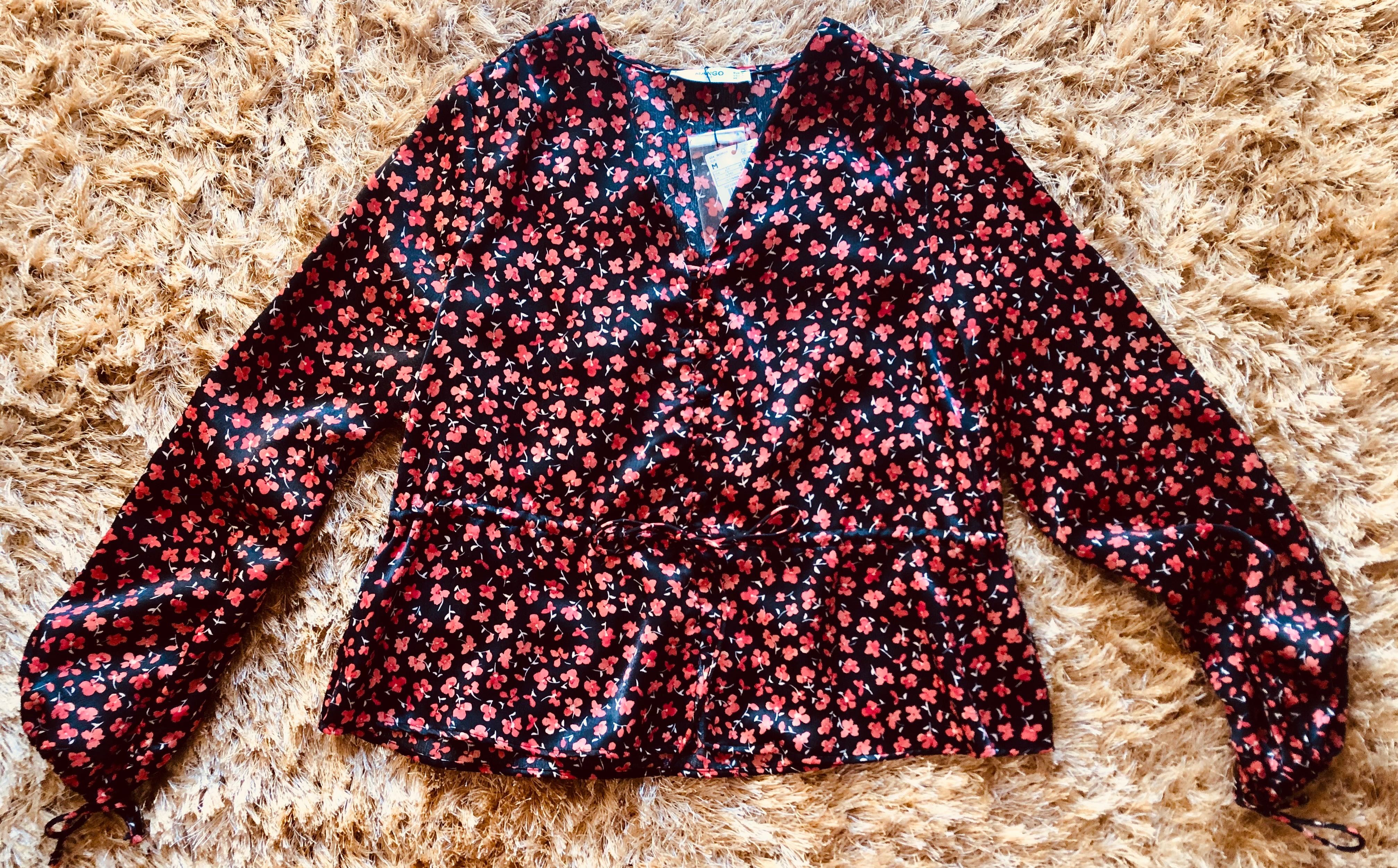 Blusa Mango manga comprida balão