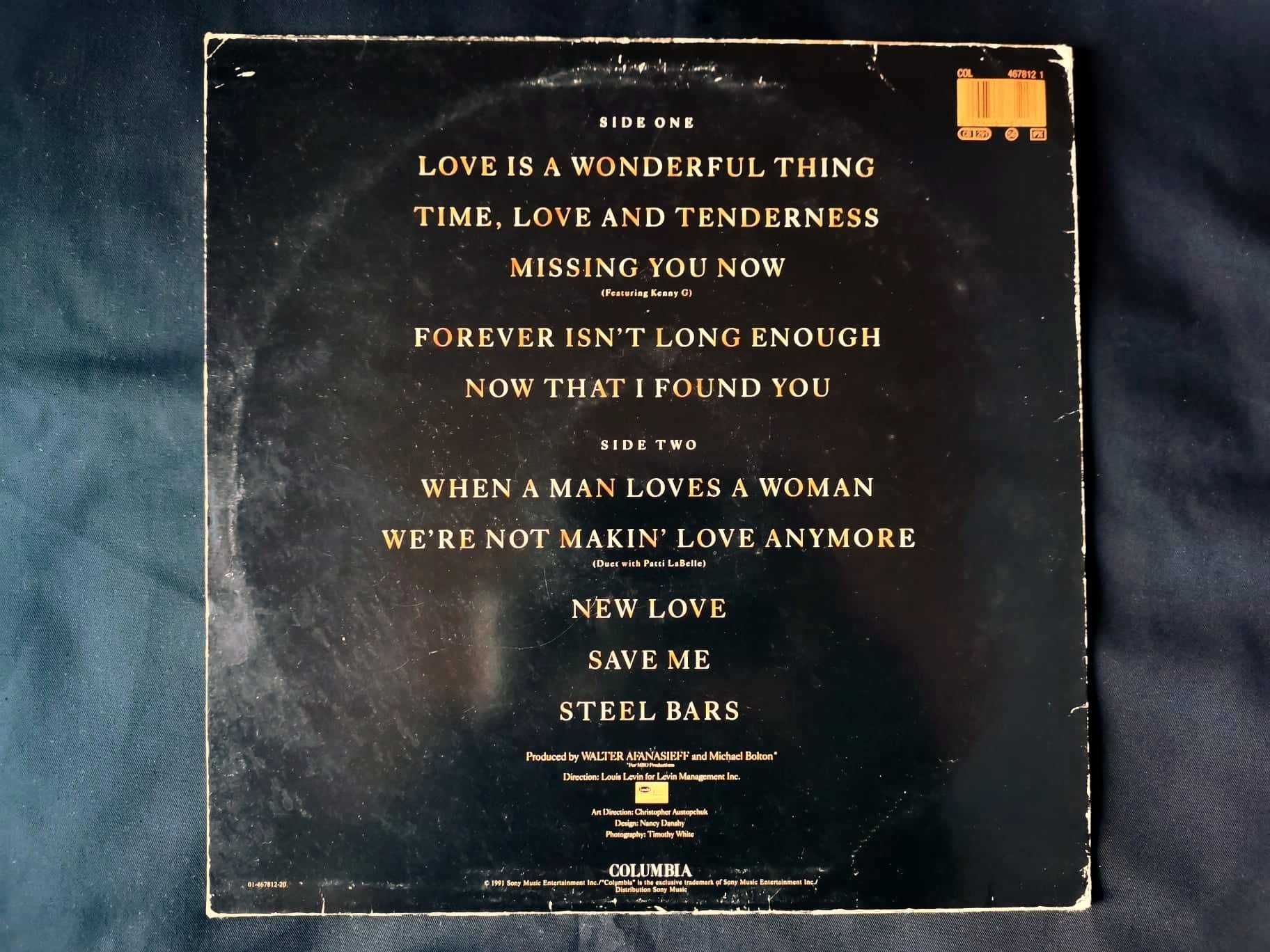 LP Michael Bolton – Time, Love & Tenderness (1991)