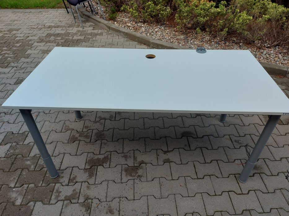 Biurko biale duże regulowane
