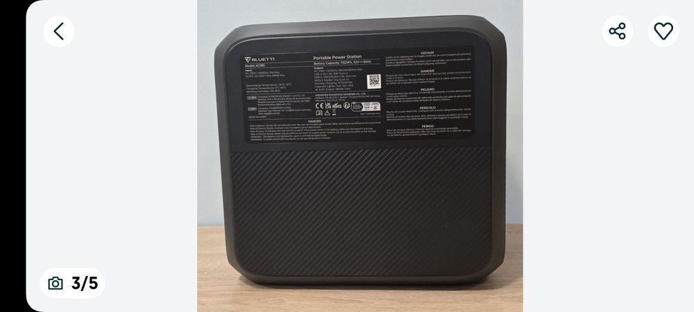 Зарядна станція Bluetti AP180 нова в коробці