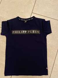 Extra koszulka, T-Shirt złote logo Philipp Plein 128/134 8/9 lat