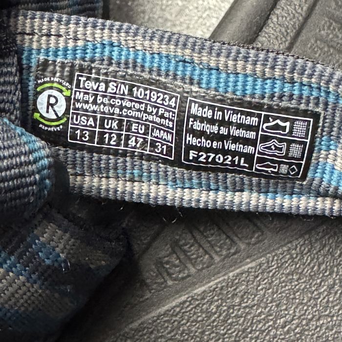 ОРИГІНАЛ 100% TEVA тева Босоніжки сандалі 44.5/47 розмір
